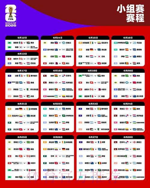 2026世界杯每日赛程高清版全程直播怎么看 2026世界杯每日赛程高清版全程直播怎么看
